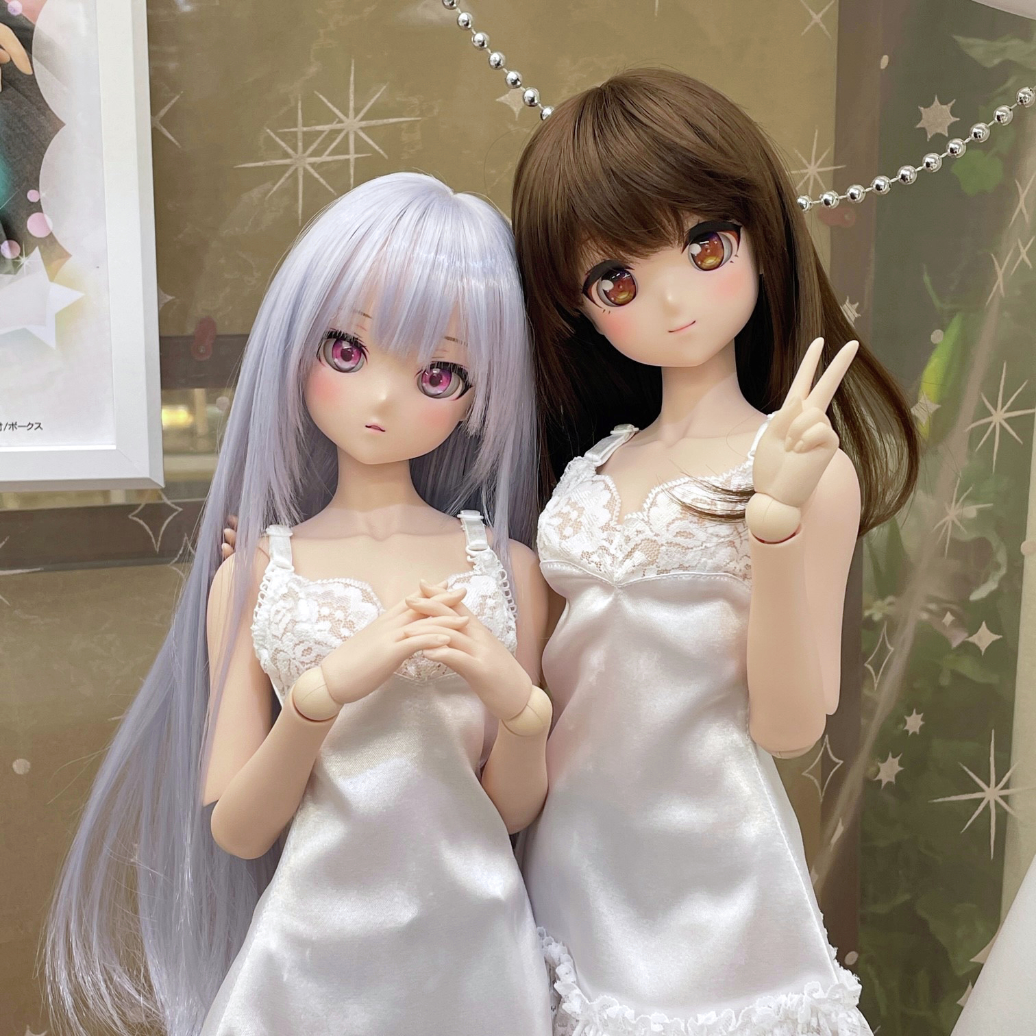 国内ディーラー様製　あさちゃんち様　エクスハートユニット 2組 ボークス DDH BJD 🎀あさちゃんち、可動アイ化はこれに決まり、雪ミクさんに