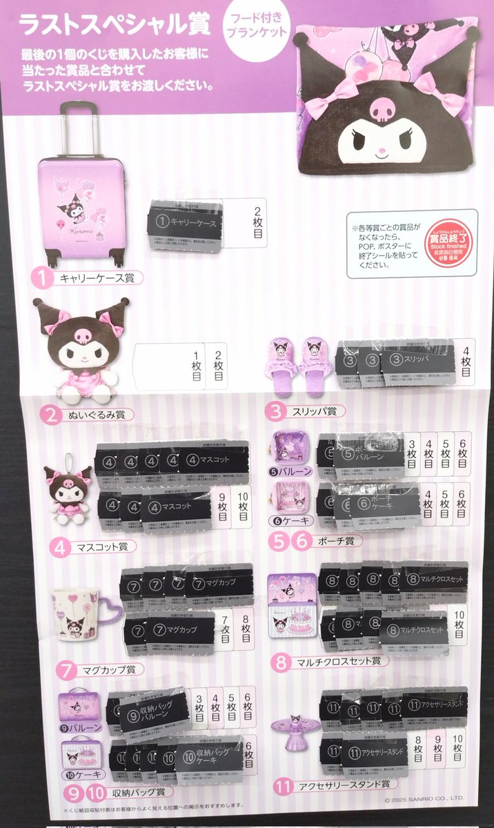 サンリオ クロミ 当たりくじ まとめセット キャリーケース ラストワン