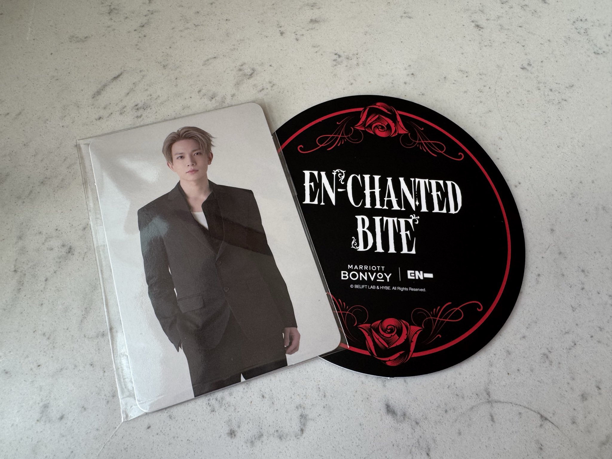 ENHYPEN アフタヌーンティー　ニキ　メッセージ　トレカ　ラゲージタグ ENHYPEN アフタヌーンティー ニキ メッセージ トレカ ラゲージ