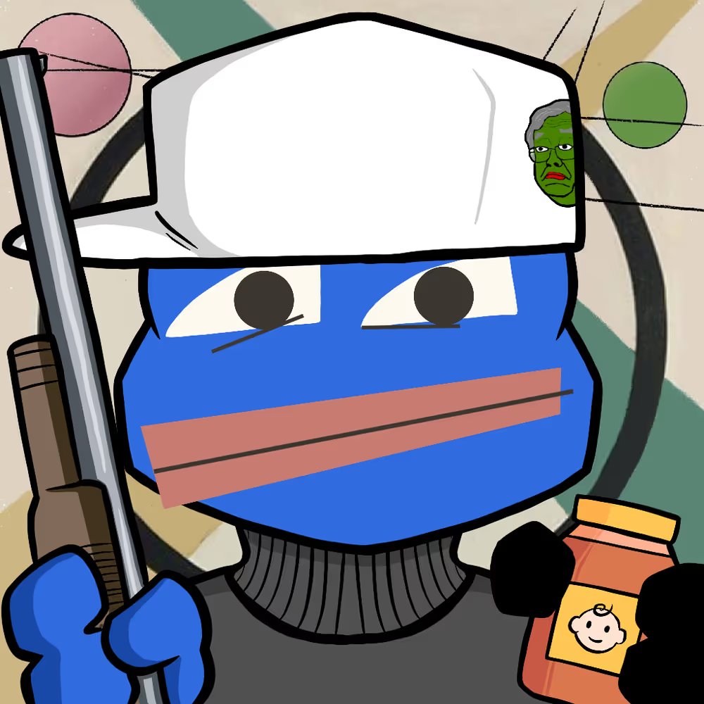 genxdegenerate's tweet image. I see this @Alcatraz_Swim beauty with that jazzy background. I grab it. 5 minutes later, someone dumps his brother.

Kandinsky background is cool.@Alcatraz_Swim @viva_la_vandal @ScrillaVentura #NFTdrop #Nftarts #NFTs #PEPE @rarepepeproject @FAKERARES_XCP @Darkfarms1 @lofipepenft