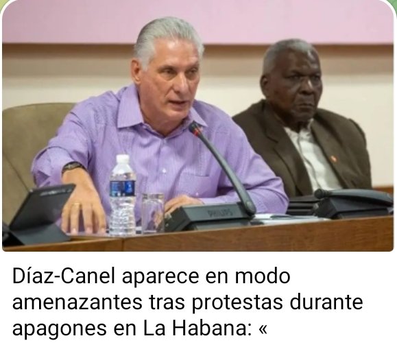 BrandoBanyard's tweet image. This man who is nothing more than a puppet and puppet of Raúl #Castro tries to intimidate the people and now reprimates it even violating the Constitution because each #Cuban has the right to express himself