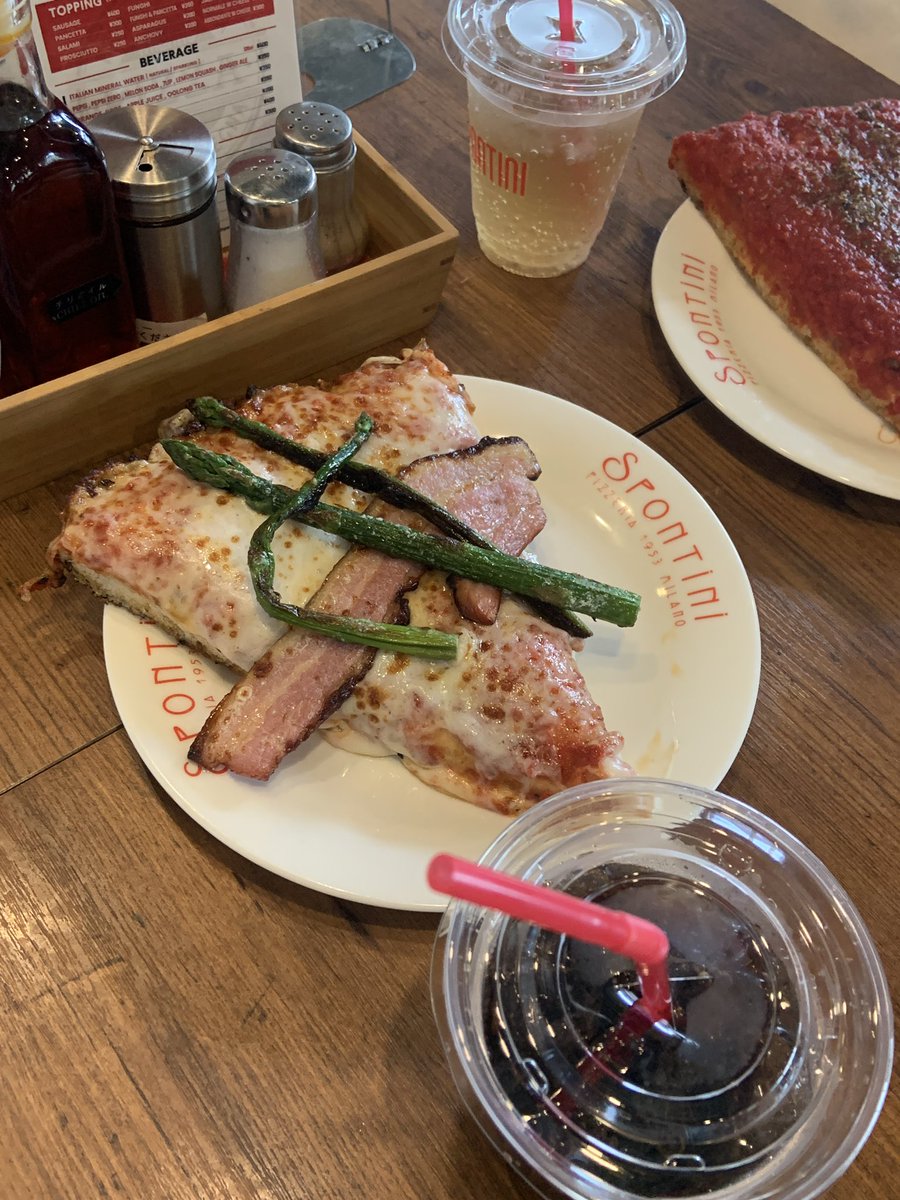 原宿のSPONTINI、学生の頃から大好き🍕
