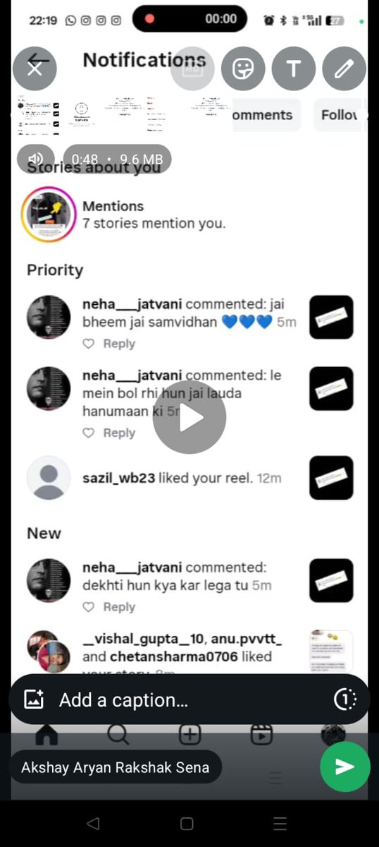 @UPPolice <a href="/dgpup/">DGP UP</a> <a href="/bastipolice/">BASTI POLICE</a> Instagram उपयोगकर्ता Neha Jatavni उर्फ़ Roshni ने हाल ही में भगवान हनुमान का अपमान किया और प्रशासन को चुनौती देते हुए कहा है "पुलिस कुछ नहीं कर सकती"। कृपया त्वरित जांच कर आवश्यक कानूनी कार्रवाई करें। अधिक जानकारी हेतु DM करें।