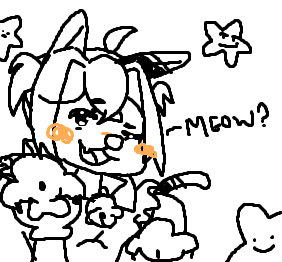 Now imagine if I had a TABLET and wasn't using a mouse... we could have so many more cat girl clowns... *sobs*