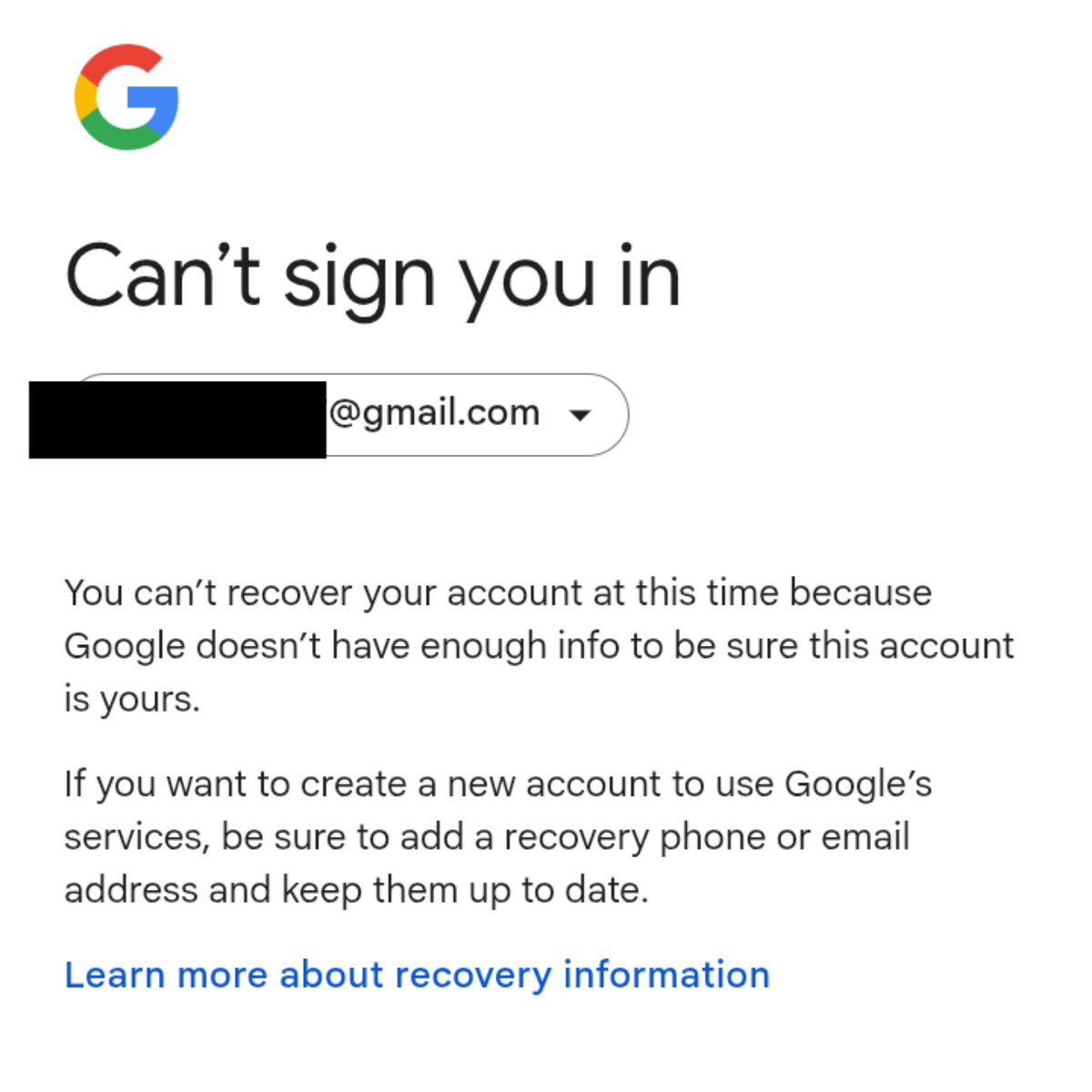 MrTheAPReal's tweet photo. Hello Google Team,  I am unable to login my old Google account.  I am facing this problem.  Please help me.

@Google @gmail https://t.co/RzoNPlCzoV