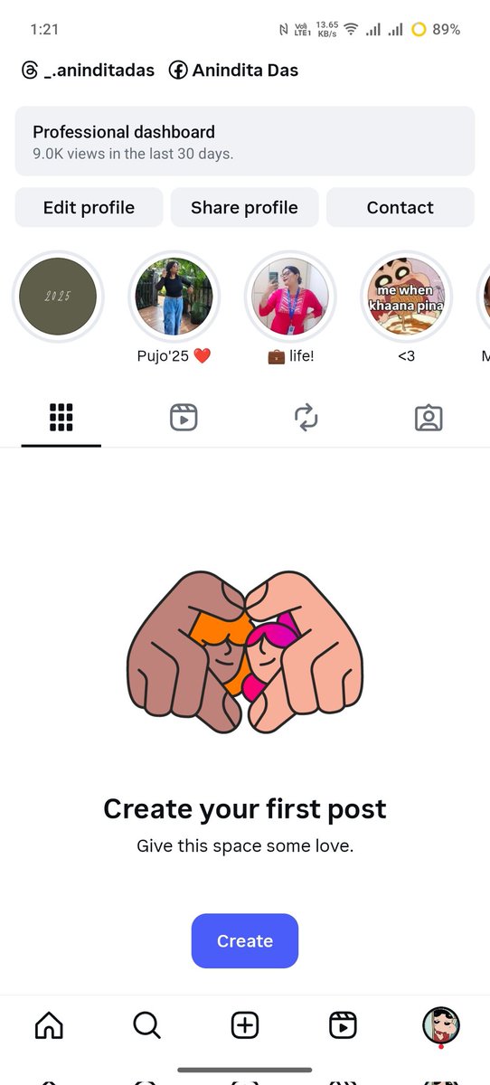 _aninditadas's tweet photo. Wtf is this!? 
Anyone facing the same problem?
Is instagram down or something?

@Meta @instagram 

#instagramdown https://t.co/F5OnJUVdFe