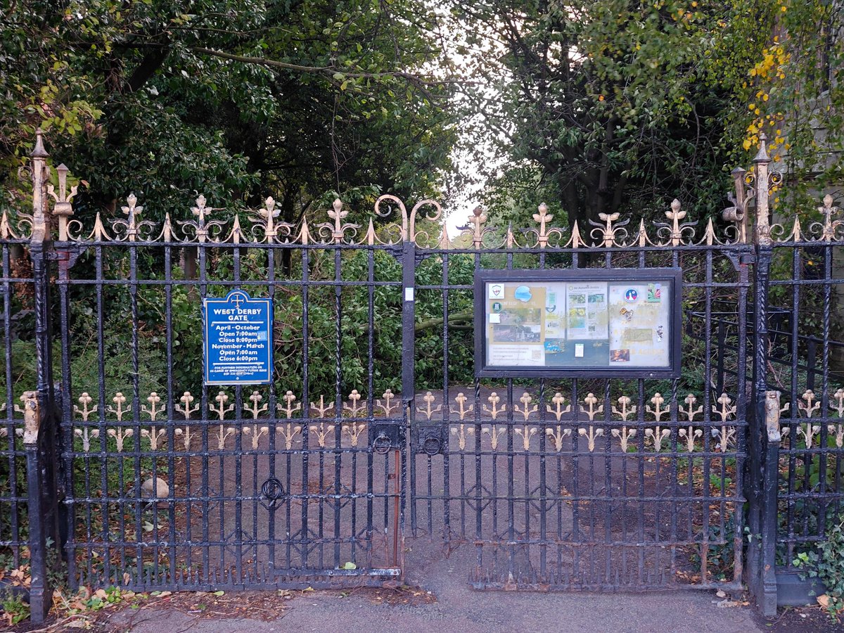Only the one tree to clamber over this morning on my bike ride after #StormAmy - this one blocking the West Derby Village entrance to Croxteth Park.