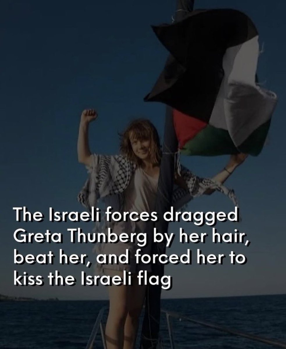 Gopi Chand.A (@gopichanda20) on Twitter photo #Israel is this self defence ?
This is an assault on a foreign peaceful individual. The world should stand in support of Greta's release.
#Gaza #GlobalSumudFlotilla #GretaThunberg #Israel is this self defence ?
This is an assault on a foreign peaceful individual. The world should stand in support of Greta's release.
#Gaza #GlobalSumudFlotilla #GretaThunberg
