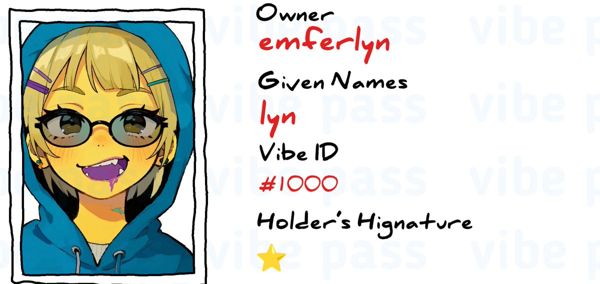 emferlyn's tweet photo. One pass, one identity.
Stamped in ink, sealed in culture.

Some collect cards.
Some carry the signal.

When the pack lands,
you’ll see who really holds the vibe. https://t.co/UtmkfvGVGv