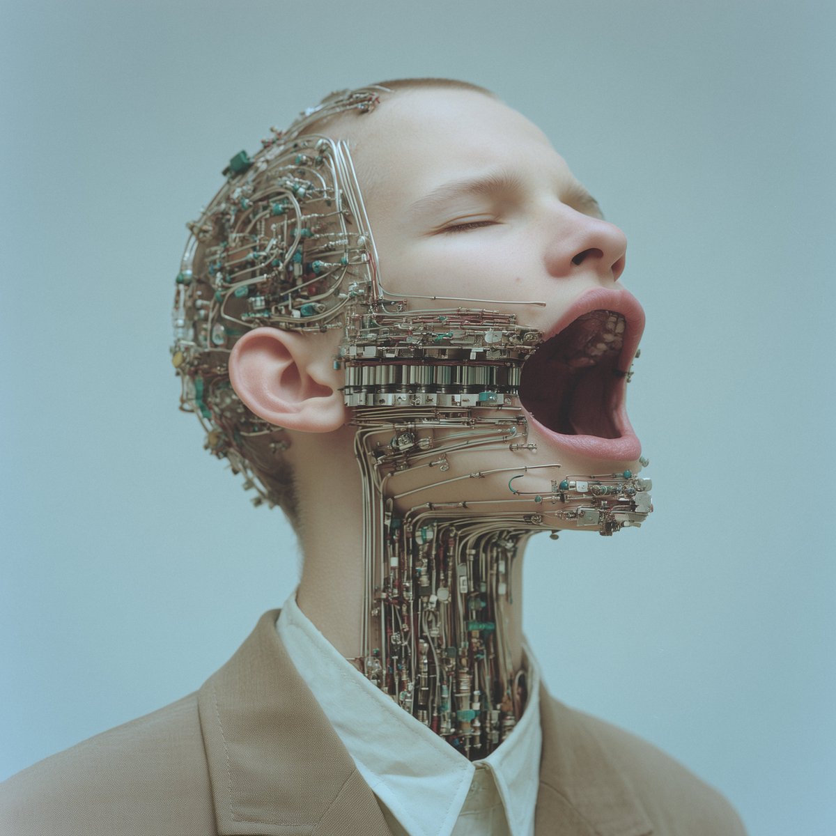 artbystephen's tweet image. Gm ▫️ Man Machine VI