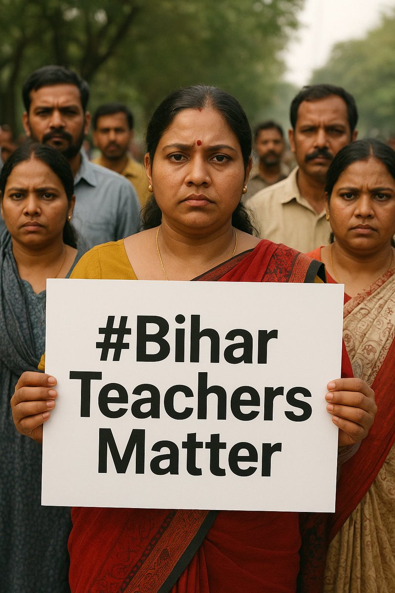 जो दूसरों को पढ़ाते हैं " अधिकार क्या होते हैं 
आज वही अपने अधिकार के लिए सड़कों पर हैं!
#BiharTeachersMatter
#RohitSharma𓃵 
#RespectTeachers 
#EducationMatters 
#RohitSharma