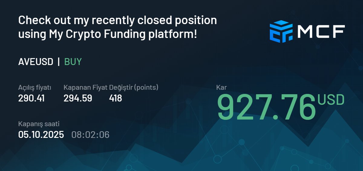 Aave 4r cebimize koyduk güzel bi hafta sonu geçirmeniz dileği ile