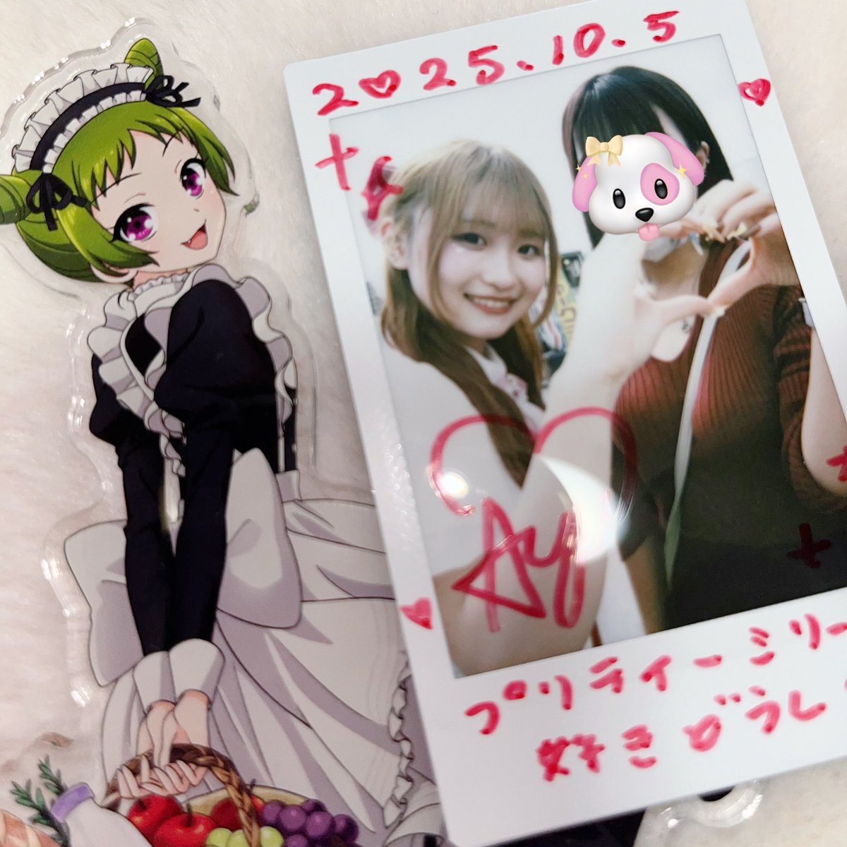 お顔きゅるきゅるのかわいこちゃんと初めましてでした❤️´-
アイドル目指したきっかけがプリティーシリーズってポスト見かけたから1回お話してみたいな〜と思ってたので楽しかった〜〜！🥹またあゆちゃんに会いたいです🪽 #あゆみだしたらとまらない