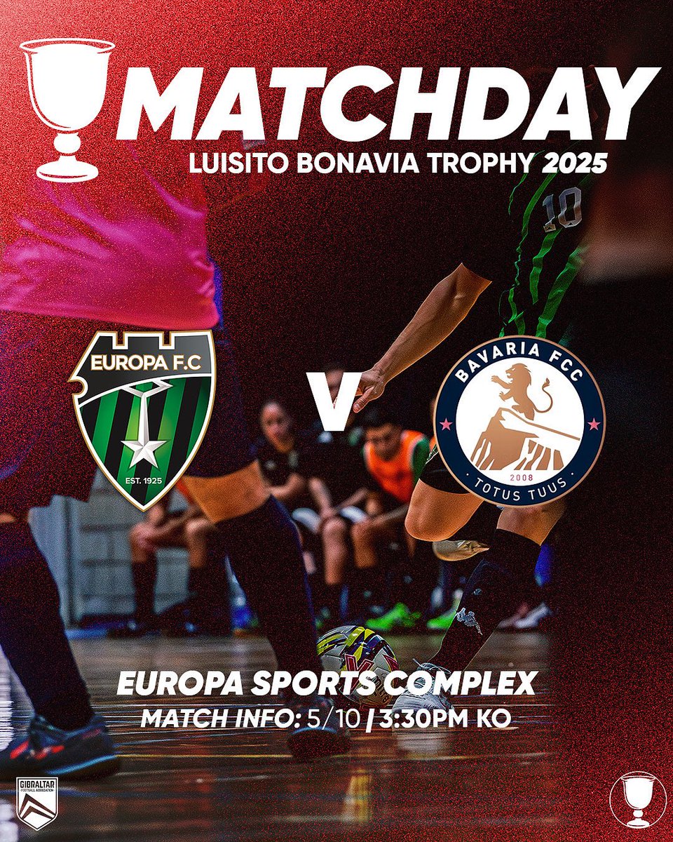 Bavaria FC and Europa FC face off in the Luisito Bonavia Cup is 𝙏𝙊𝘿𝘼𝙔 🏆