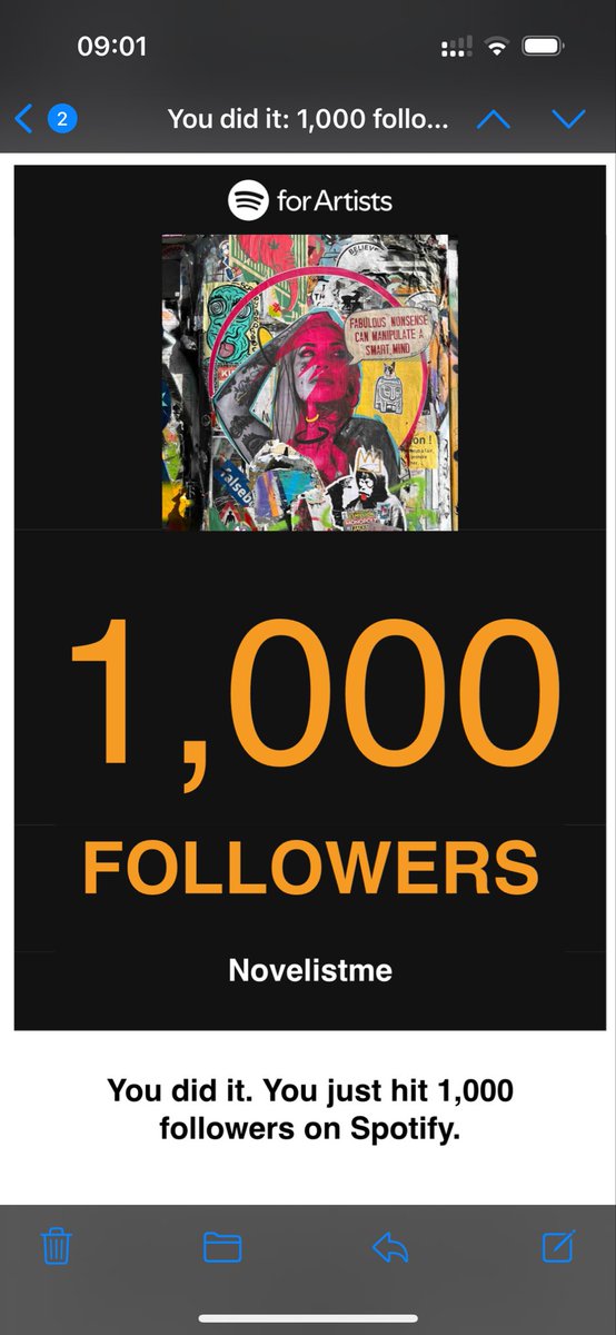 Thanks to everyone for helping pass the 1000 #spotify #followers mark! If you haven’t followed already please do! 

open.spotify.com/artist/1x8JnJj…

#newmusic #music #nowplaying #indie #alternative #rock #unsignedartist #unsigned #independent #like #follow #rt #share