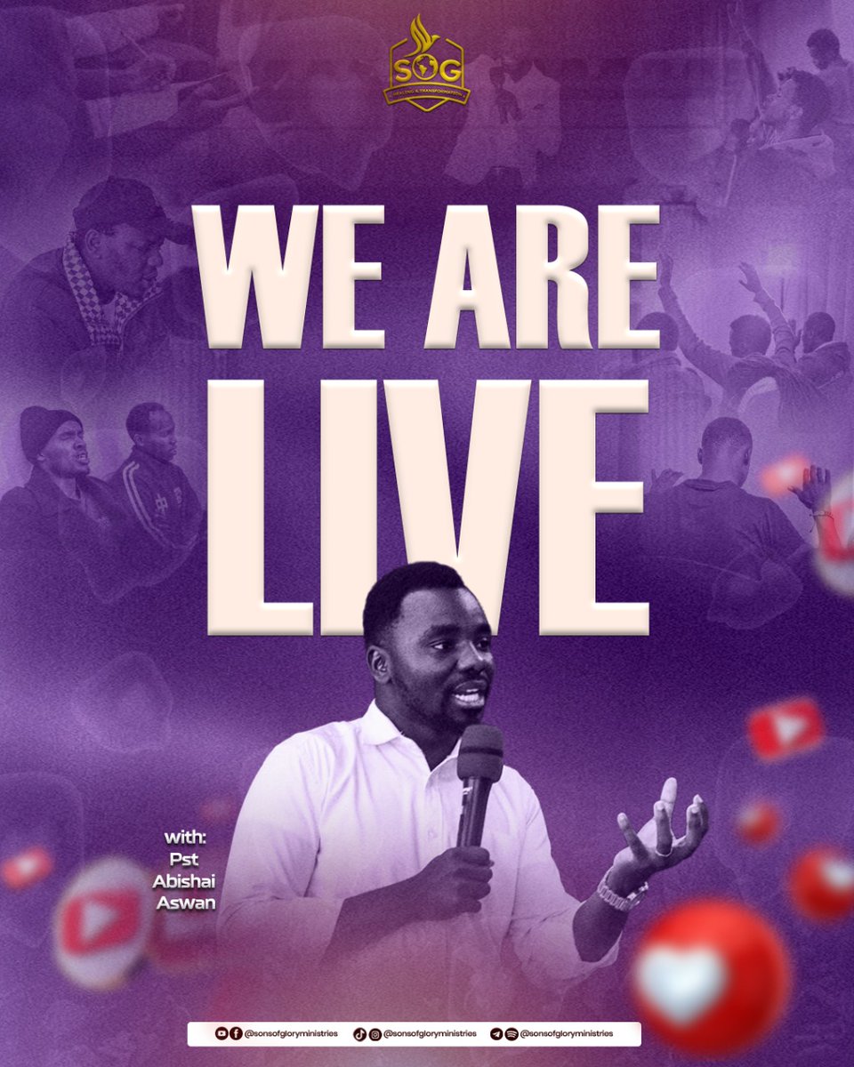 sonsofglory_ke's tweet photo. What a glorious season and time to join us , as we behold the realities found in Christ ๐
#sogsundayservice
#healingandtransformation https://t.co/pSFFgKmIWI