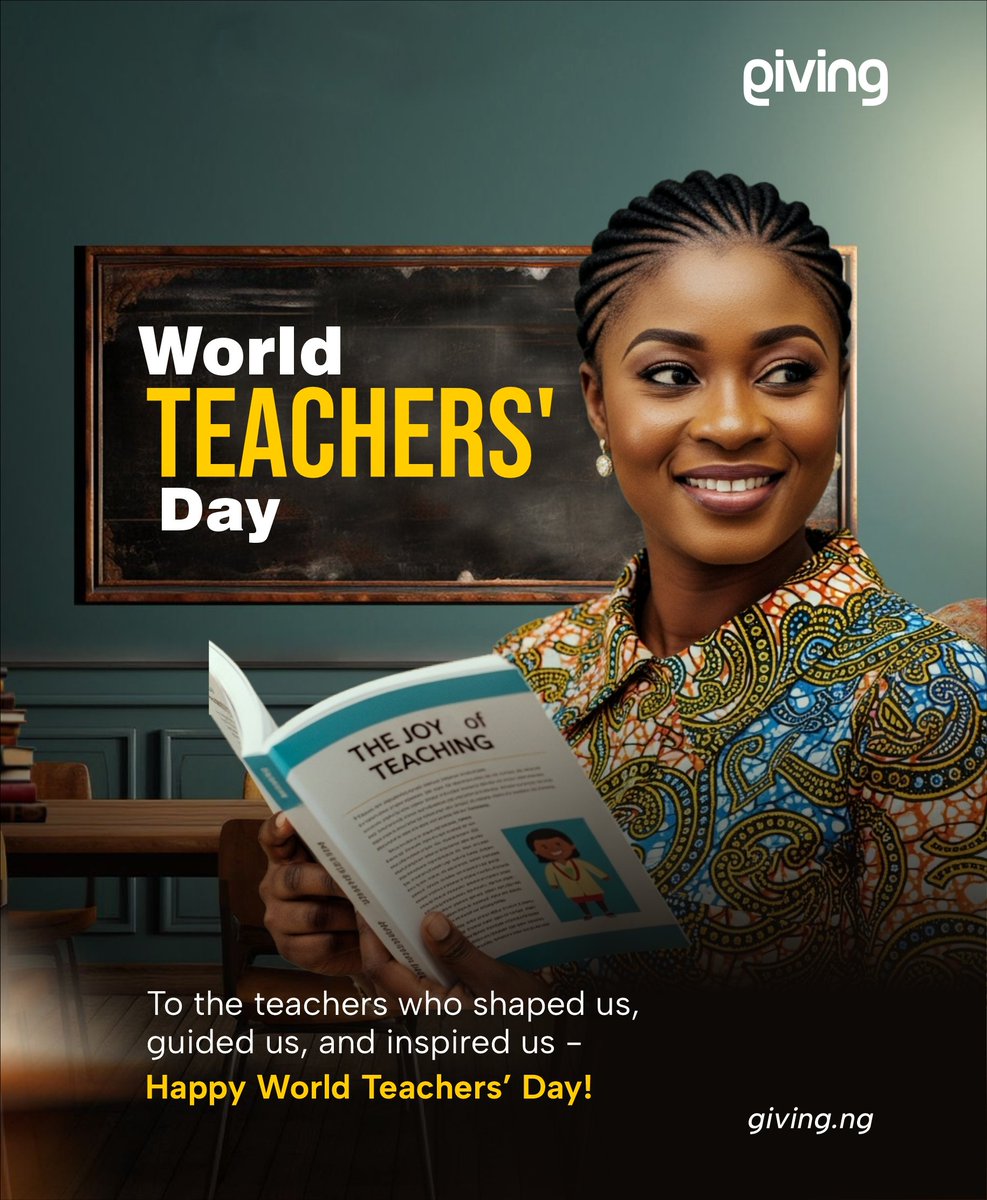 They inspired us.
They challenged us.
They shaped us.

Today, we say THANK YOU. 
Happy World Teachers Day! 

#WorldTeachersDay #ThankYouTeachers #TeachersDay2025