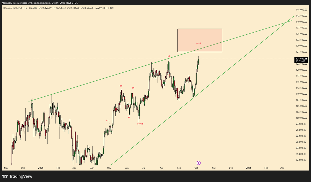 Knuth_ro's tweet photo. $BTC E doar o predictie:  - vad ca se striga la fiecare urcare 200-250k, cum bine stim la 67 se striga 100, la 18 se striga 50-60. Cred ca ne aflam pe ultimul leg up si rotatia o sa se faca spre small caps, btc scade/stagneaza -> restul up. https://t.co/qjAMEvvaW4