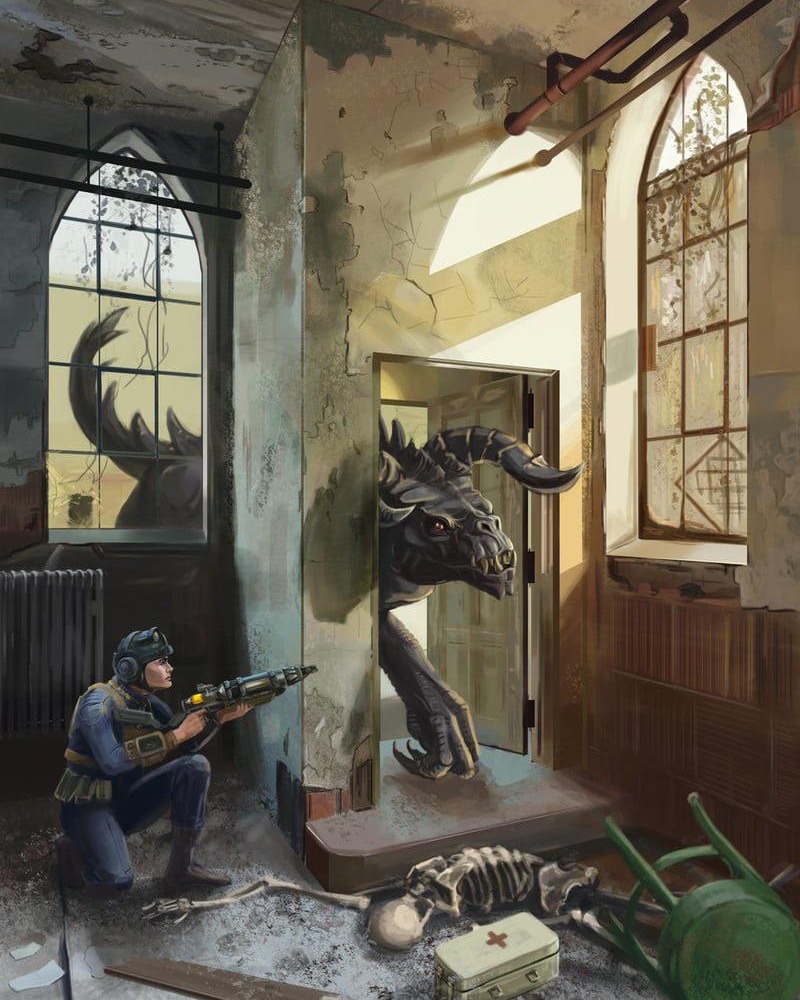 TheVaultTecInc's tweet photo. Hunter and Prey by Julia Galkina. 🧡 https://t.co/mqjbwePqrm
