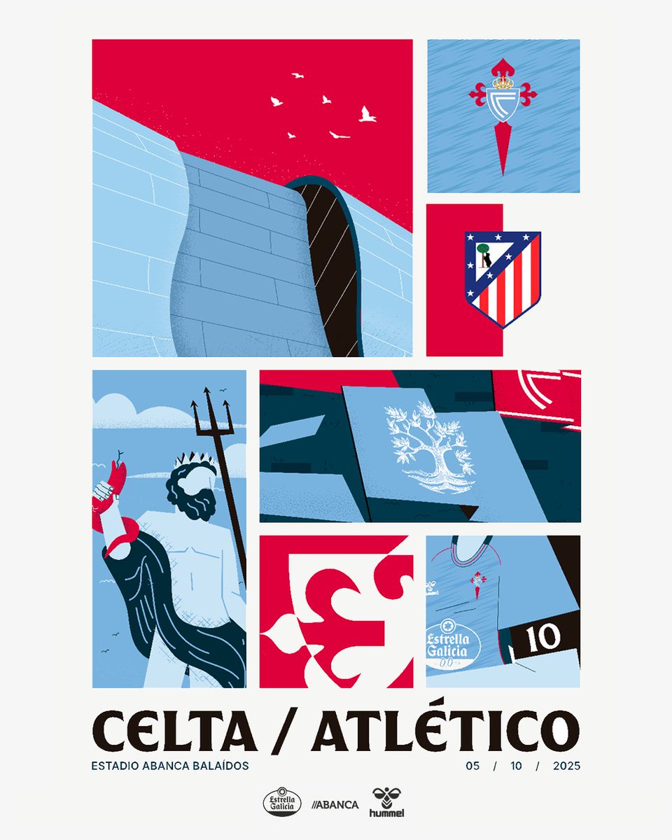 Hoxe xoga o noso 𝗖𝗘𝗟𝗧𝗔! 🩵

🆚 <a href="/Atleti/">Atlético de Madrid</a> 
🏆 <a href="/LaLiga/">LALIGA</a> X8
⏰ 21:00 CEST
🏟️ #AbancaBalaídos
📺 <a href="/MovistarFutbol/">Fútbol en Movistar Plus+</a> 
🎟️ Cesión abonos: App ⋄ celtistas.celta.gal

#CeltaAtleti ⋄ #LALIGAEASPORTS