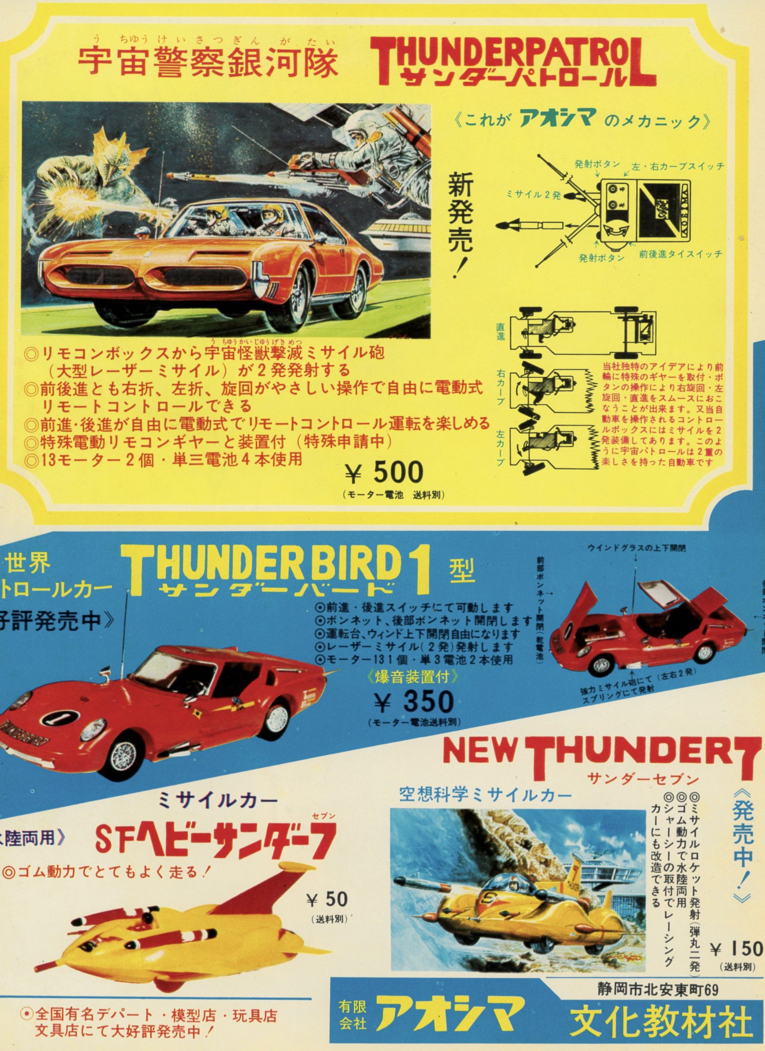 コダマプレス サンダーバード・大判ブロマイド集 付属品完品 1967年発売 コダマプレス サンダーバード・大判ブロマイド集 付属品完品 1967年