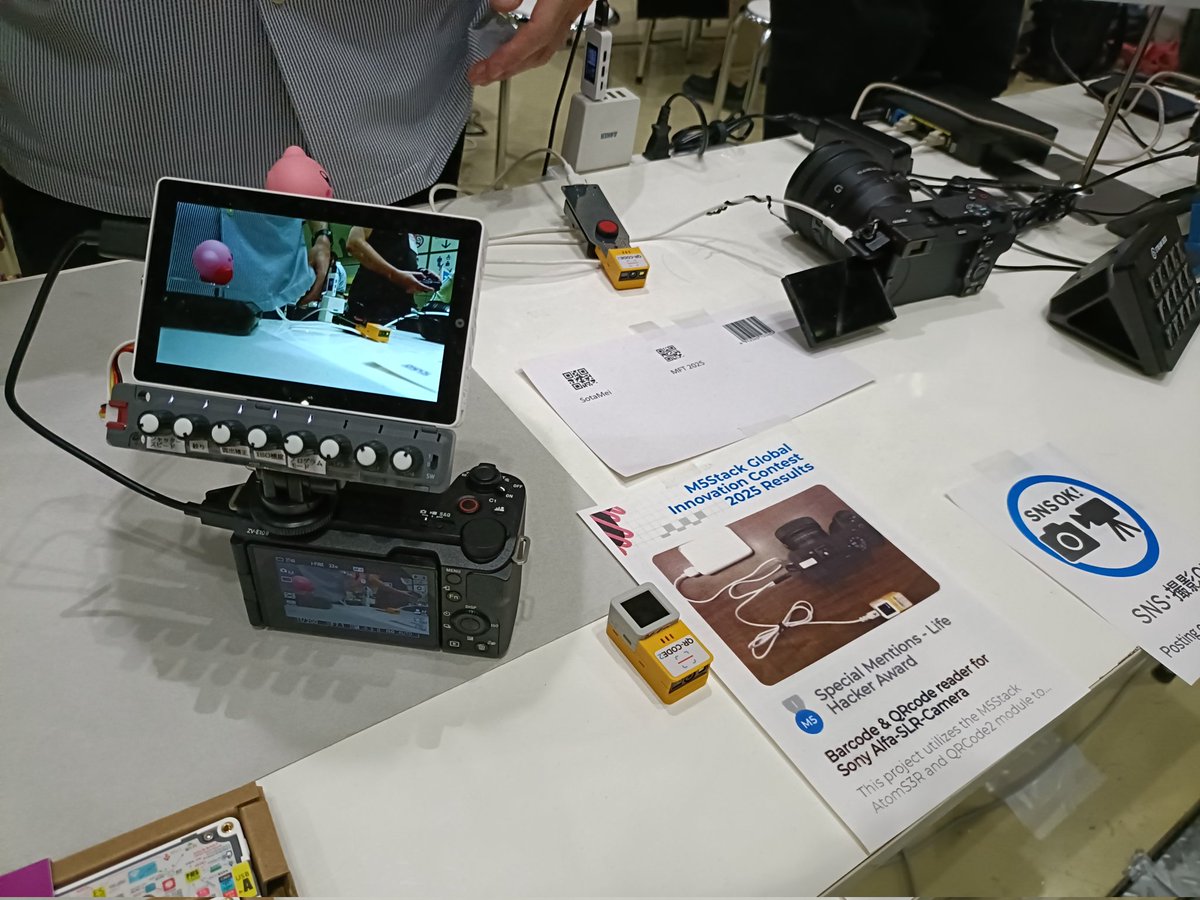 nainara_tsukuru's tweet photo. @sohta02 さんのM5Tab5を使った一眼用モニタ、これESP32P2+RTOSでJPEGを15fpsくらいで伸張して実現してるらしくドライバもすべて独自開発で気合がすごいと思った(すごいのだが、一般の方にすごさが伝わりづらい気がするのが歯がゆい https://t.co/8nUFzHCQgQ