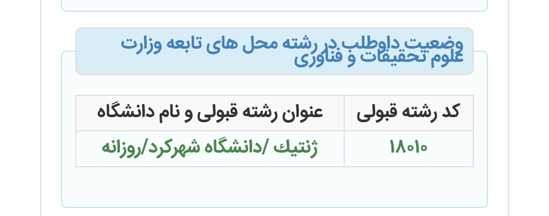 خب اینم از این
ارشد ژنتیک
خوبیش اینه به اصفهان نزدیکم