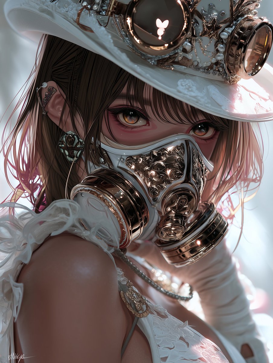 xbossdropx's tweet photo. 今日も今日とてスチームパンクの差分を！
スチームパンク感少な目だけど可愛い✨
#aiartworks #AIgirl #midjourney #AIイラスト︎ 
#AI術師さんと繋がりたい https://t.co/hE8UpP1YkG