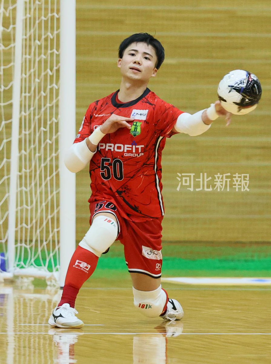 #Ｆ２／第１１節／ #ビッグアリーナ
#ヴォスクオーレ仙台 ー #ヴィンセドール白山 は３－３の引き分けでした。好セーブを見せた #菅野拓海 選手です。  
#voscuore #Ｆリーグ #フットサル　#岩沼市