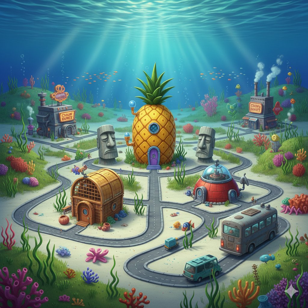 CryptoSpark_001's tweet photo. Sometimes I wish Earth could be like BIKINI BOTTOM.
a place where fulfilment doesn’t demand exhaustion,
where simplicity replaces struggle,
and happiness isn’t something we chase,
but something that quietly lives within us. https://t.co/dbUl9qTnCz
