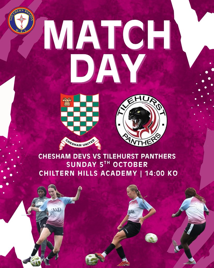 CUWFCDevTeam's tweet photo. Join us as we take on @TP_GirlsFC 
🕑 14:00 KO
📍Chiltern Hills Academy 💜💙 https://t.co/AU8ScVTTMX