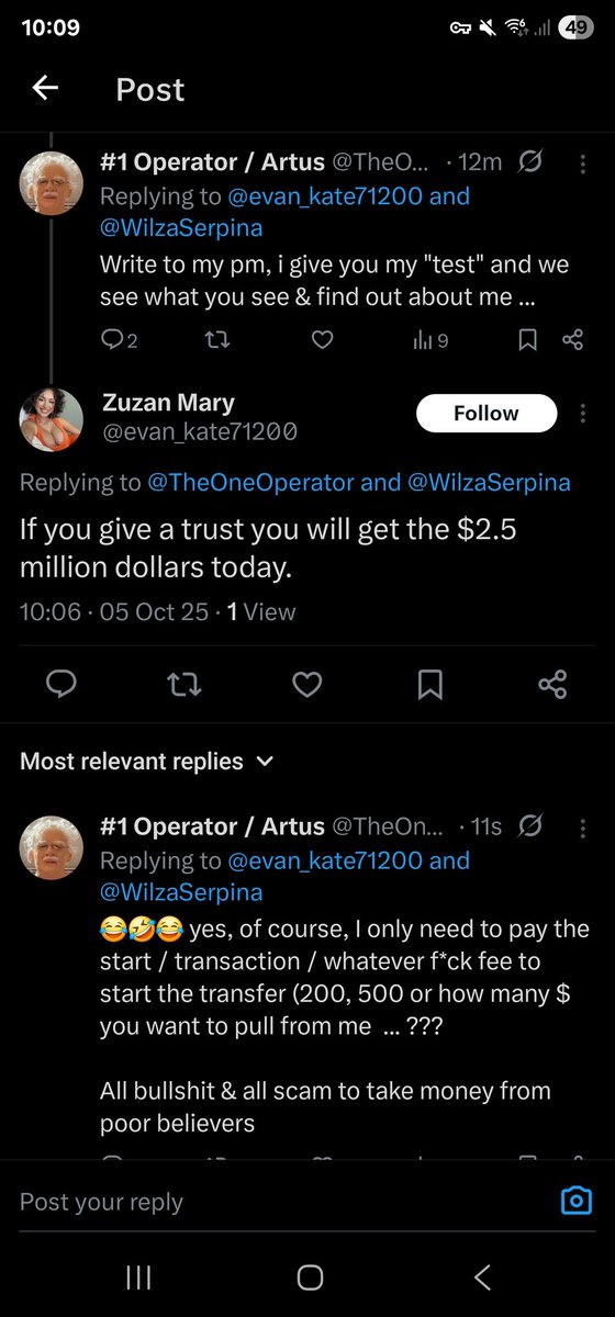 TheOneOperator's tweet image. ... ATTENTION! SCAM as scam can !