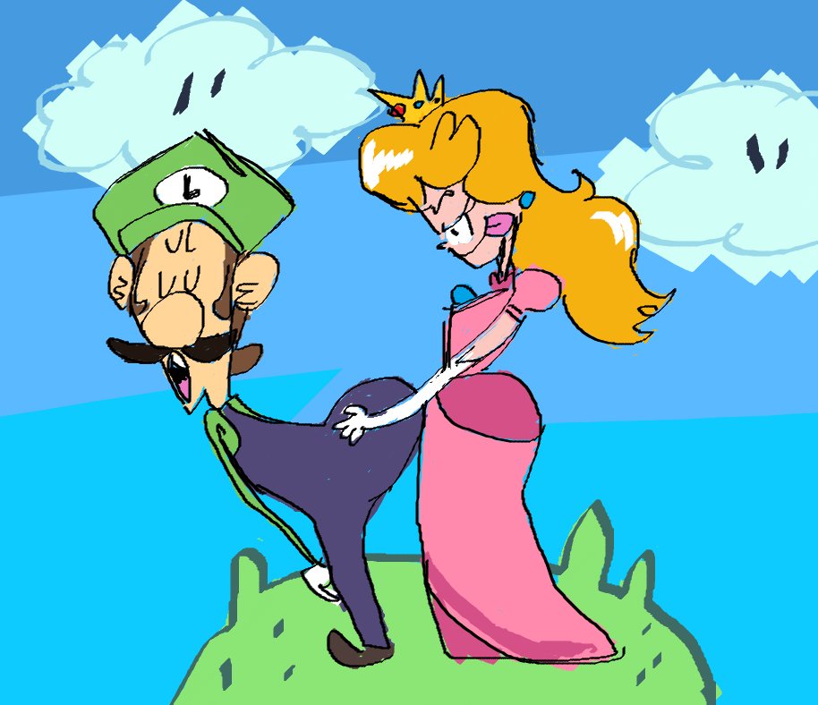 razculin's tweet photo. luigi x peach pegging hot ultra sex https://t.co/P7YRkGfqQS