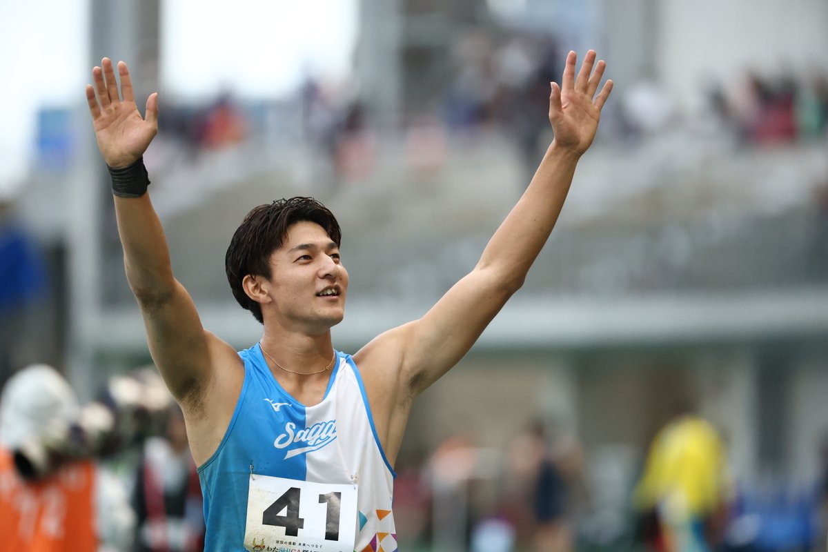 Getsuriku's tweet photo. #滋賀国スポ
成年男子走幅跳
上位4人が7m70台の接戦

山川夏輝（佐賀・Team SSP）が7m77（+0.6）で優勝✨
1cm差の2位に外川天寿（北海道・上野.なかむら歯科医院）

田中隆太郎（宮崎・宮崎県スポ）が7m74（-0.4）の3位
同記録セカンドベスト差で藤原陸登（富山・ダイシンプラント）が4位 https://t.co/n6GURu5Yo6