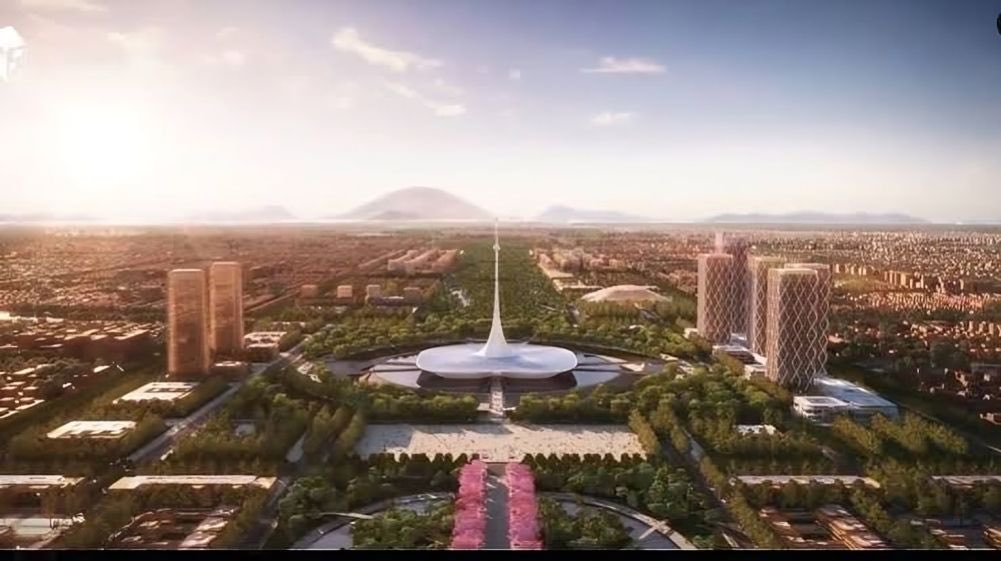 OurNewIndia's tweet image. 🚀 Amaravati revival: ₹58,000 cr projects launched — new Assembly, Secretariat, High Court &amp;amp; housing for 5,200 families. Green capital vision with solar, smart infra &amp;amp; 320 km transport network. 🌆 #Amaravati #UrbanDevelopment
