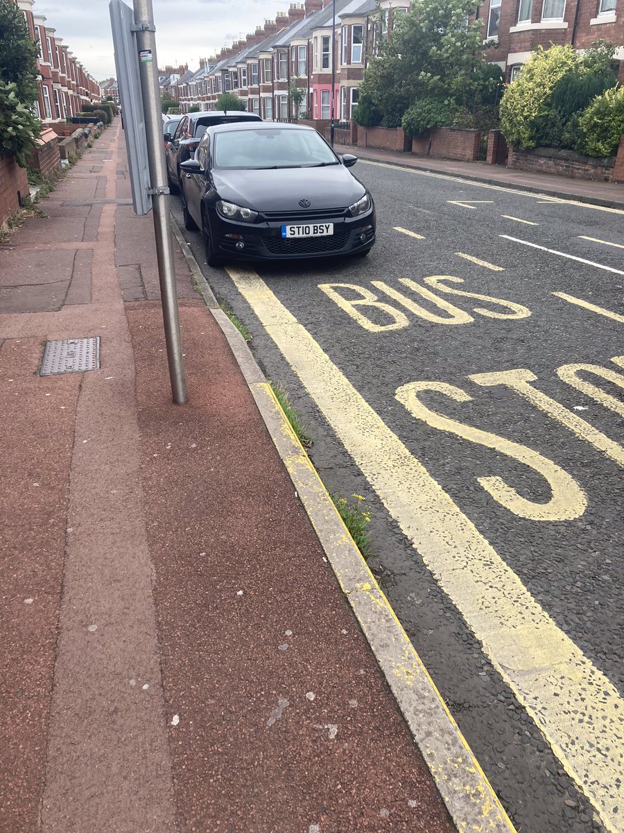 sandra15code's tweet photo. @YouParkLikeaCnt yes the bus stop is reserved for me to park https://t.co/QOyBmqX6uL