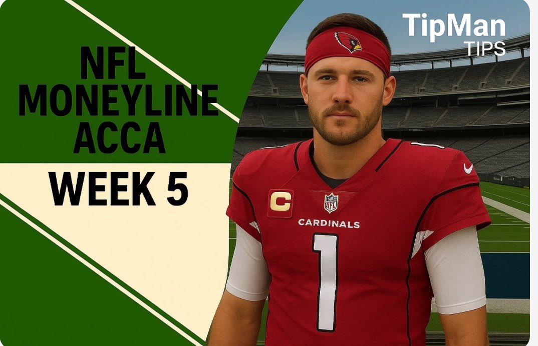 EPLArena's tweet image. NFL WEEK 5 MONEYLINE ACCA:

The NFL Heads into Week 5 with the season starting to take shape, stories are being written and we still have a few undefeated sides! We are 2/4 currently on the season, returning a profit! 

We’ve written the article, info and 4 team acca that you can…
