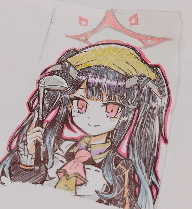 これは休憩時間で描いたフウカ もっと上手く描けたはず…リベンジしたい
