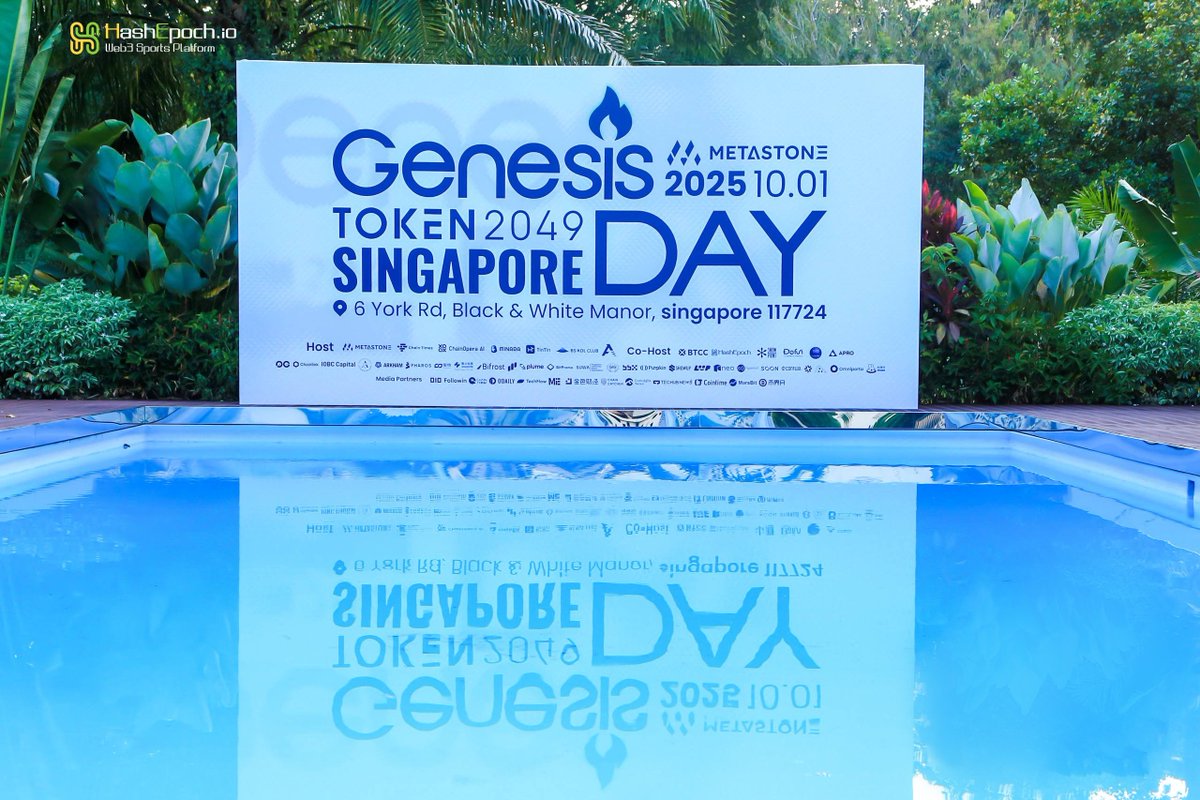 HashEpoch_Media's tweet image. Genesis Day was a big success! 🌟
We’re thrilled to have been part of an incredible gathering that united builders, thinkers, and innovators shaping the Web3 frontier.
#Token2049 #GenesisDay #Singapore #HashEpoch #HEST #Web3 #Play2Earn