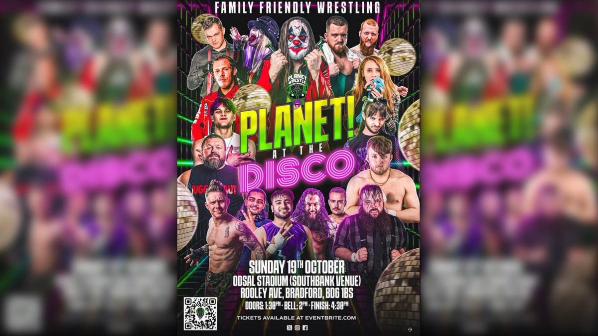 🤼 | ONE WEEK TO GO WITH LIMITED TICKETS REMAINING! Planet Wrestling proudly presents Planet! At The Disco — a high-energy spectacle of athleticism, entertainment, and family fun!

📖 | bradfordbulls.co.uk/article/3311/f…

#StrengthInNumbers