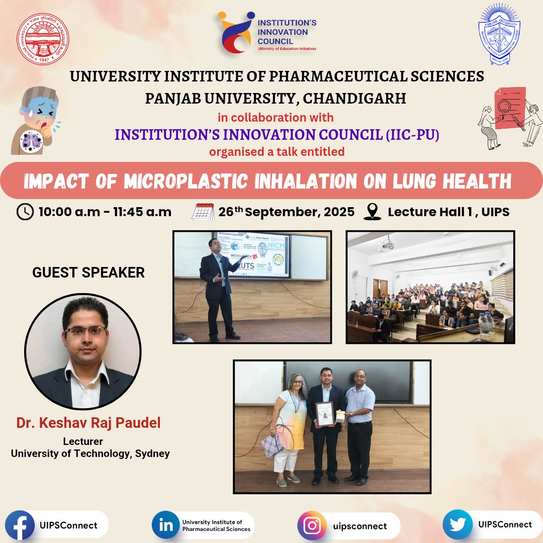 UIPSconnect's tweet image. #uips #puchd #panjabuniversity #talk #organized #pharmacyweek #pharmacist #pharmacy