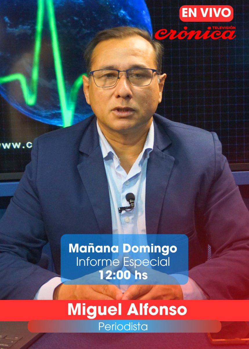 MiAlPeriodista's tweet photo. Hoy 12 hs informe especial por  Crónica tv en el programa del Periodista Samuel Chiche Gelblung.
#siemprejuntoalagente
#seguidores https://t.co/oNeqBguWBB