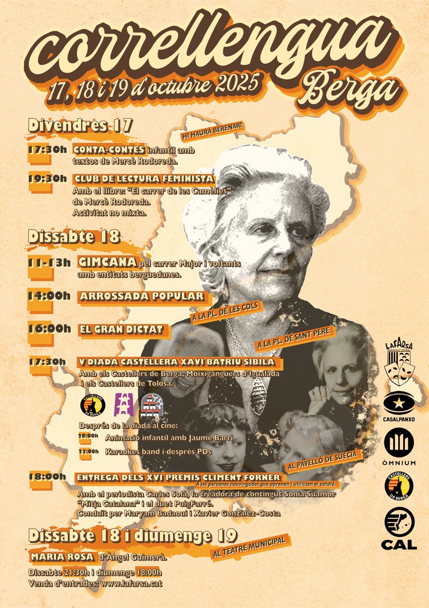 A Berga arriba l'octubre i el Correllengua 🏃👅

Surt al carrer i participa! ✊