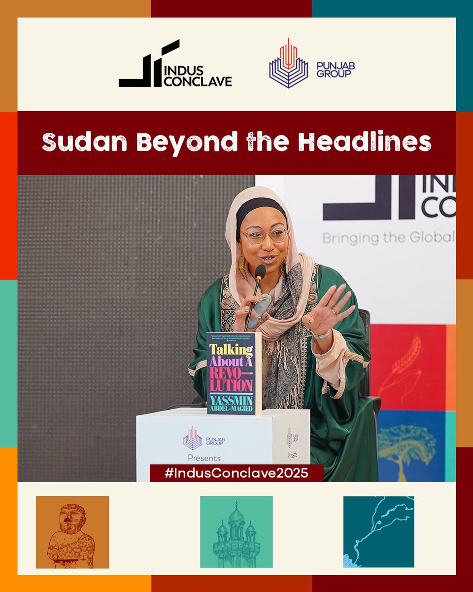 IndusConclave's tweet image. How is Sudan misrepresented on the global stage?
Writer Yassmin Abdel-Magied delivered a public lecture on Sudan, diaspora activism, and the struggle for representation.