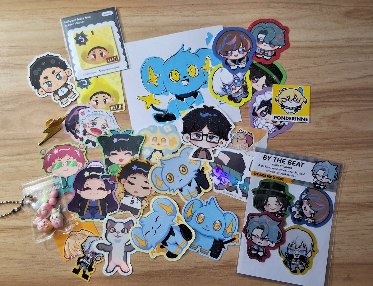 #Cosmania2025 haul !! 
so many shinxs, akaashi and btb <33