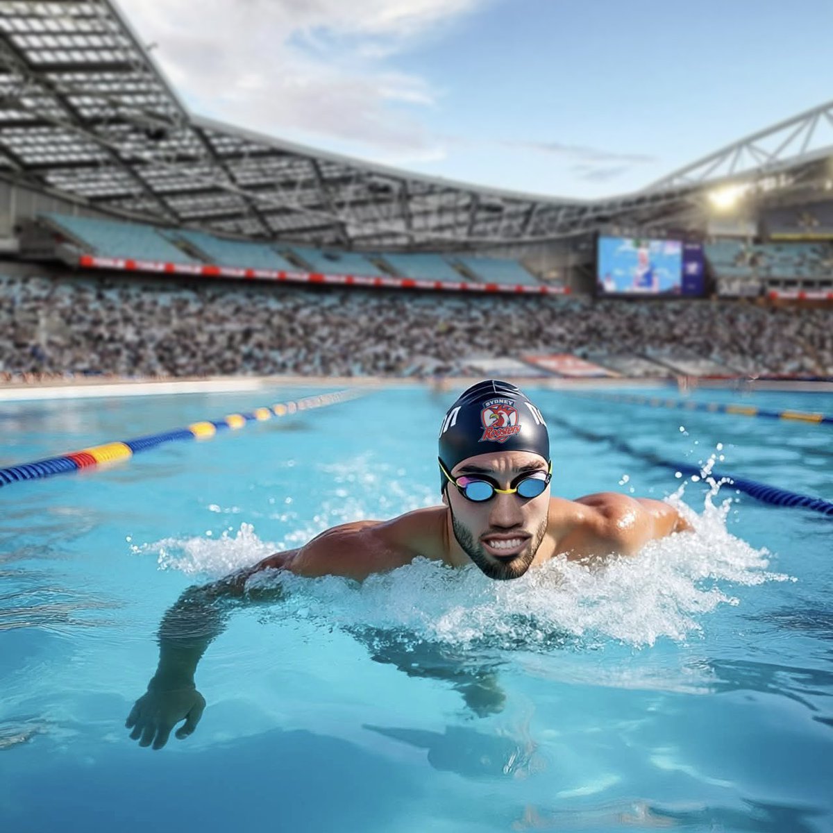 CaptCreative's tweet image. I think this Teddy Swims would’ve been more entertaining. #NRLGF