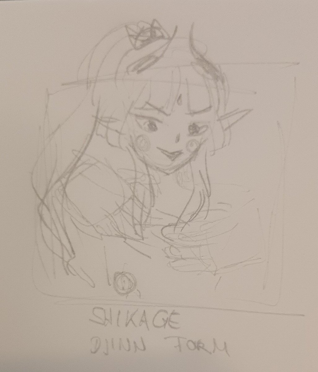 Forever78287861's tweet photo. #sketchtober
I feel like my simplest doodles are my best art pieces!
Meet my miscievous djinn/fae SHIKAGE https://t.co/SDQOkWc1JP