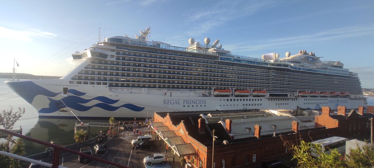 Busy day ahead as we welcome the passengers and crew of Regal Princess on an extra stop in Cobh today.🚢