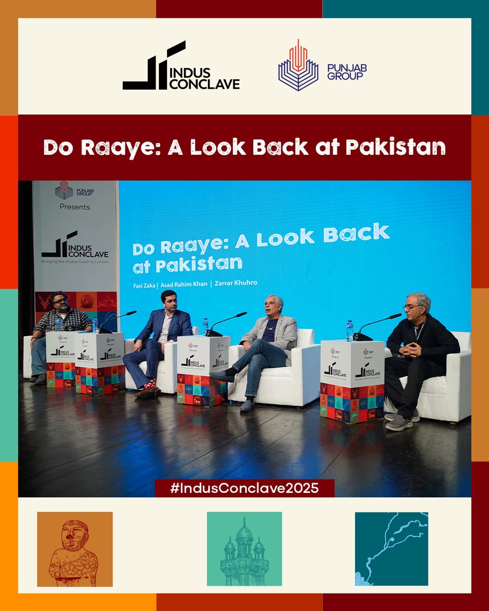 IndusConclave's tweet image. What has changed in Pakistan over the last eight years?
Asad Rahim Khan and Fasi Zaka reunited their iconic format with Zarrar Khuhro and Mubashar Zaidi for a spirited reflection.