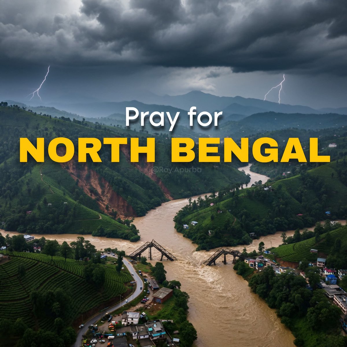 NDRF has started rescue operation in North Bengal 

Multiple bridge has collapsed last night 

Rain is still continue in multiple places 😢

Stay safe everyone who are currently in Darjeeling &amp; surrounding areas